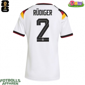 Tyskland Antonio Rudiger #2 Hemmatröja Kvinnor VM 2026 Kortärmad